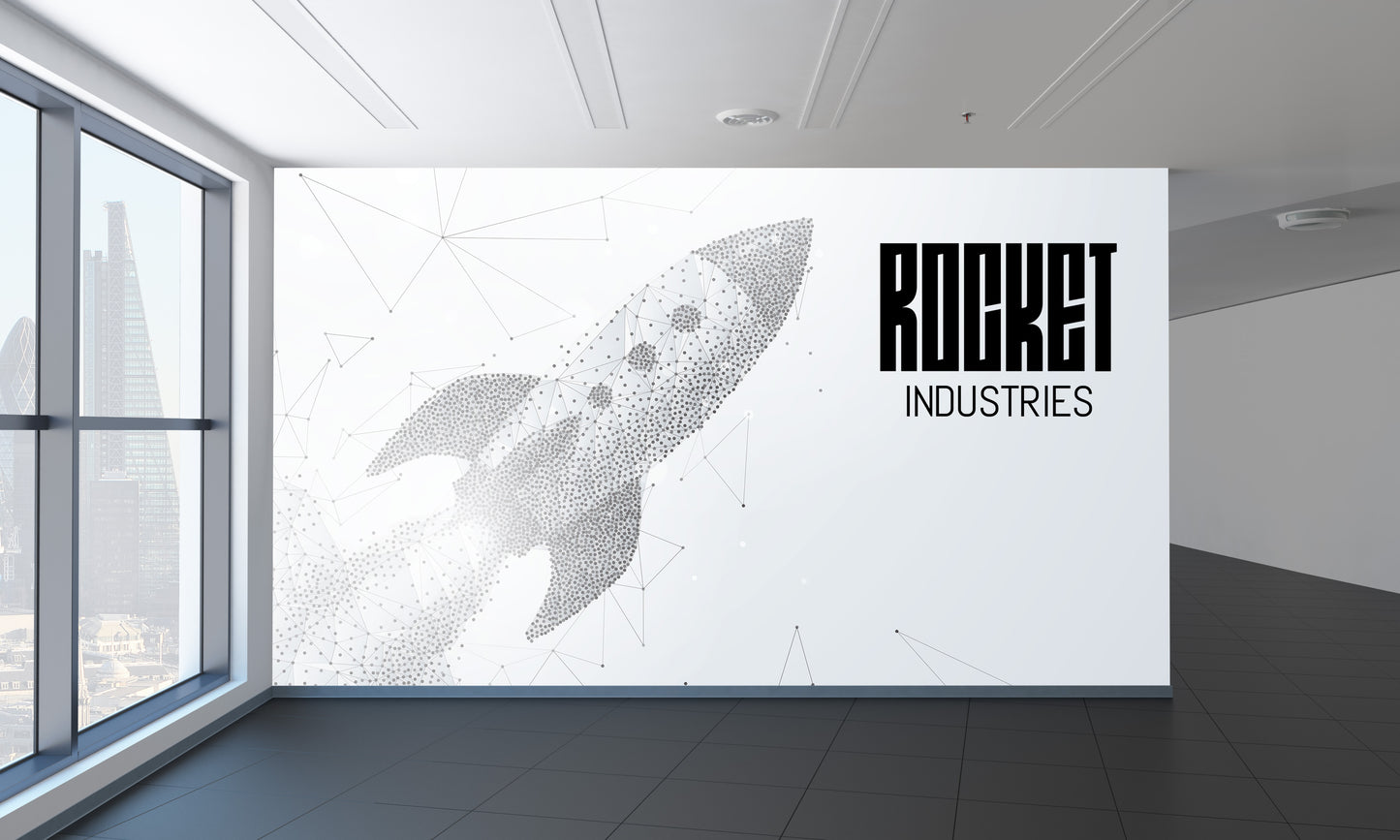 Rocket Launch Dots & Poligons