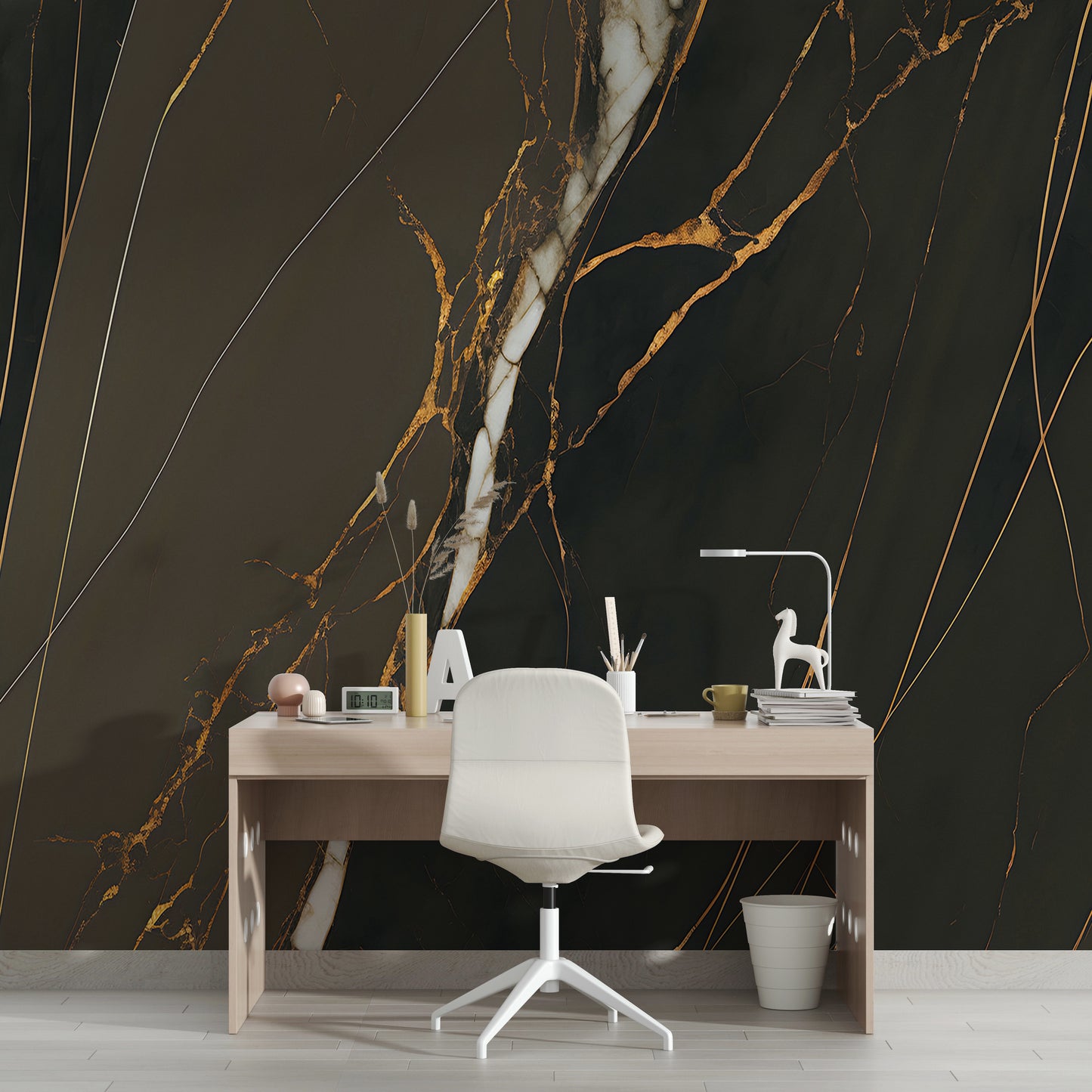 Elegant Dark Marbled Stone