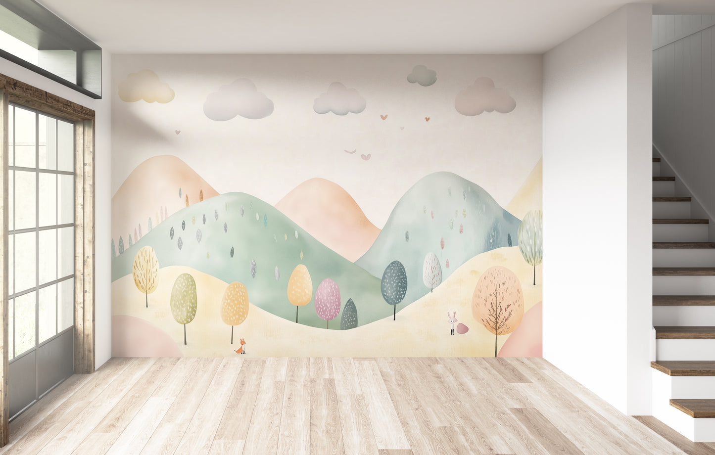 Hermoso Paisaje Ilustrado