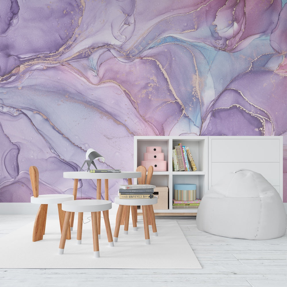 Marmoleado Rosa y Lila