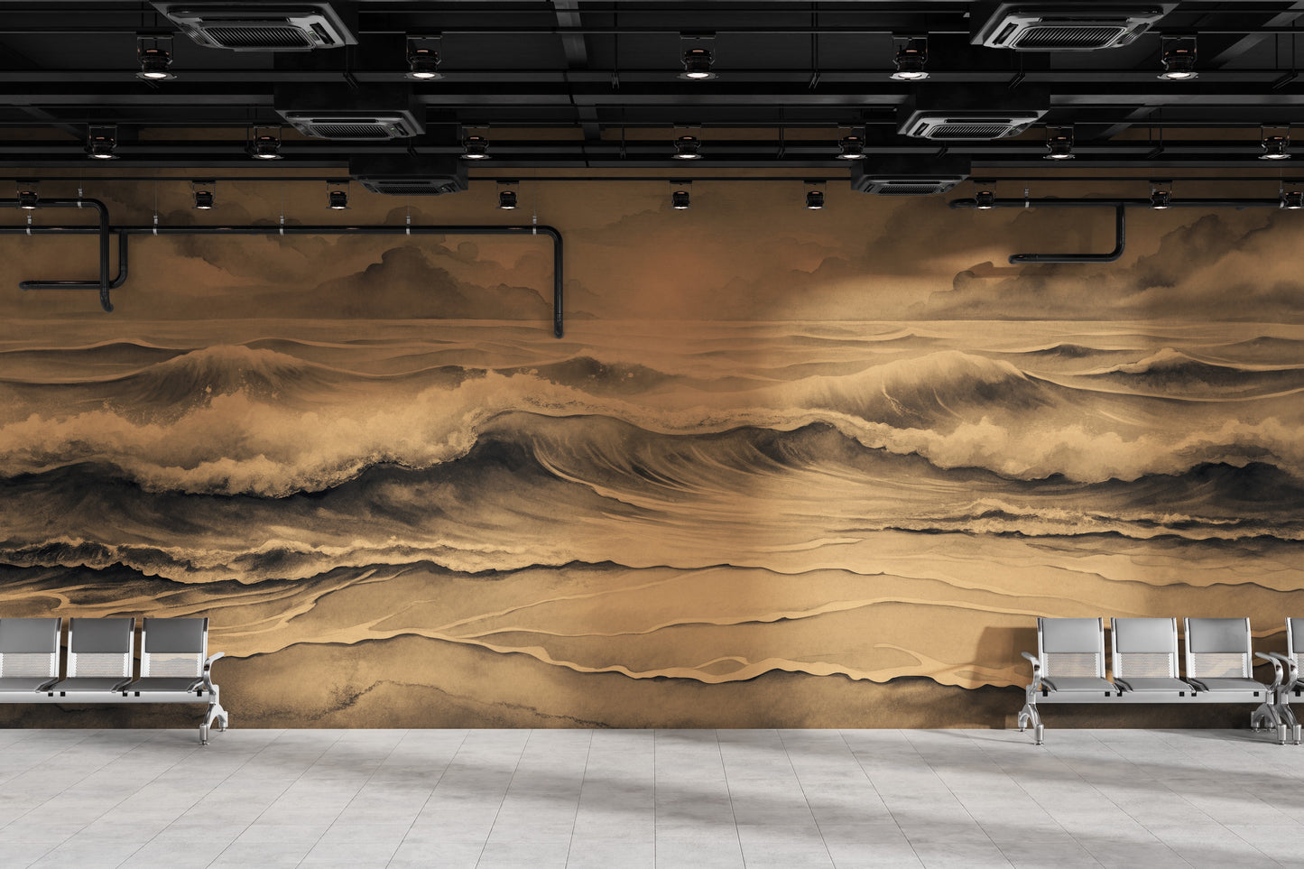 Golden Waves & Beach