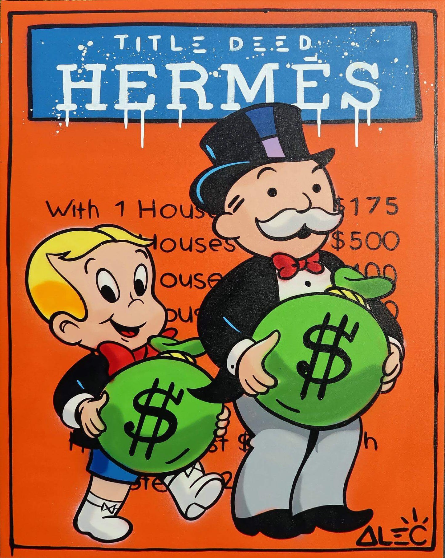 Canvas Decorativo Hermes Monopoly