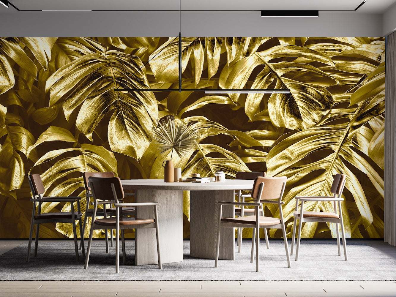 Plantas Tropicales Doradas