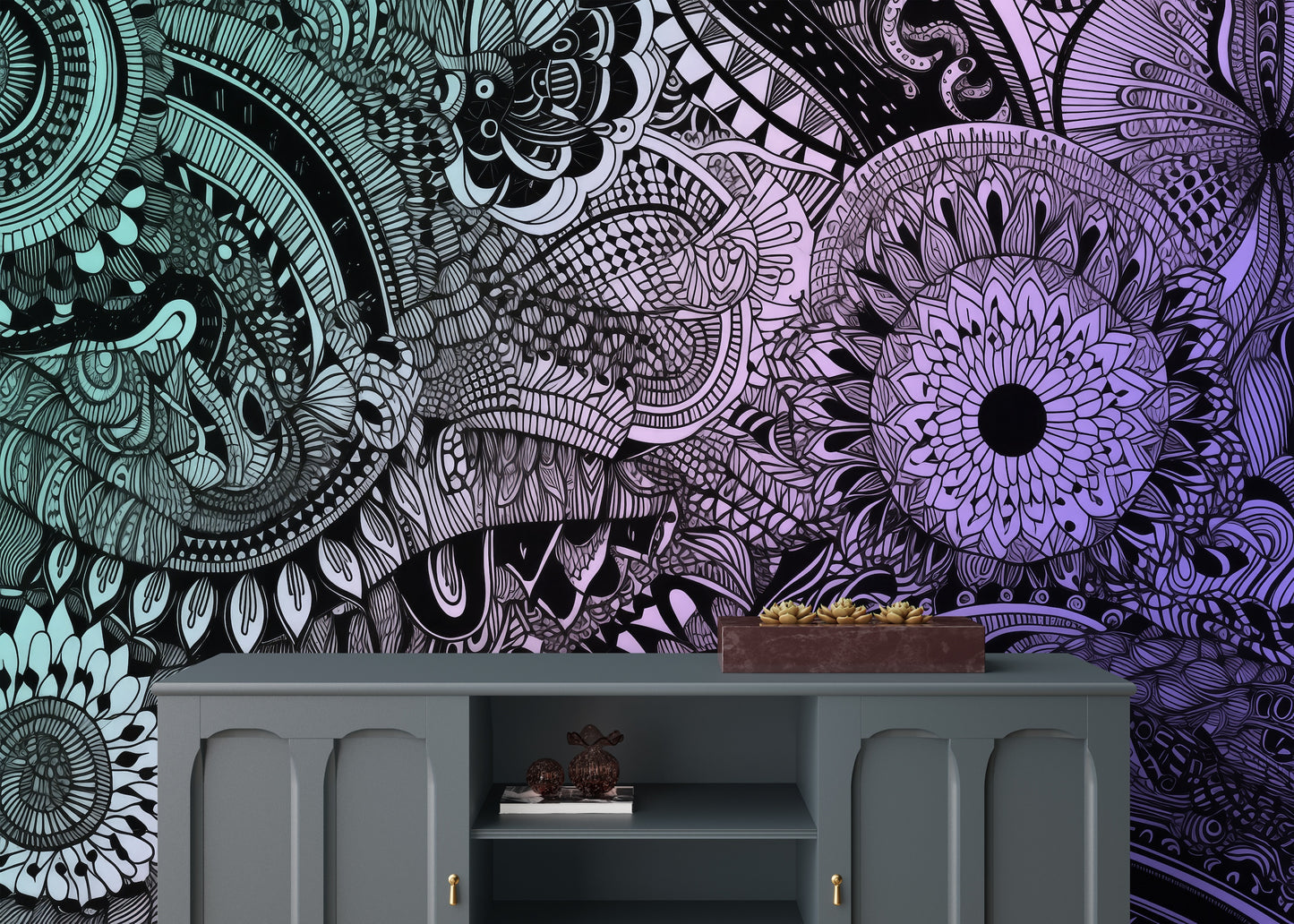 Abstract Zentangle Design