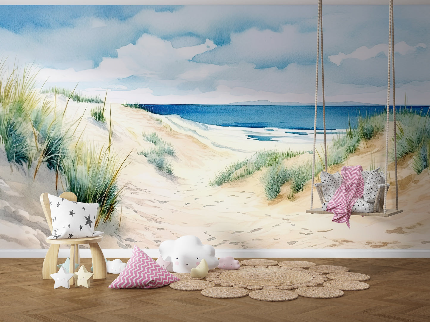 Dunas de Arenas y Mar, Acuarela