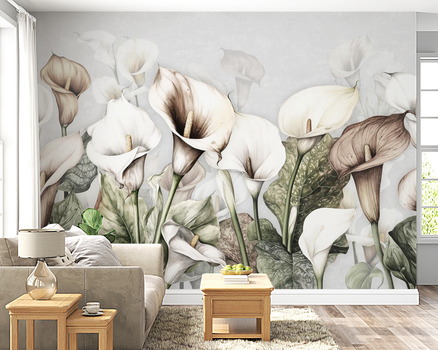 Lirios Alcatraces Fondo Colores