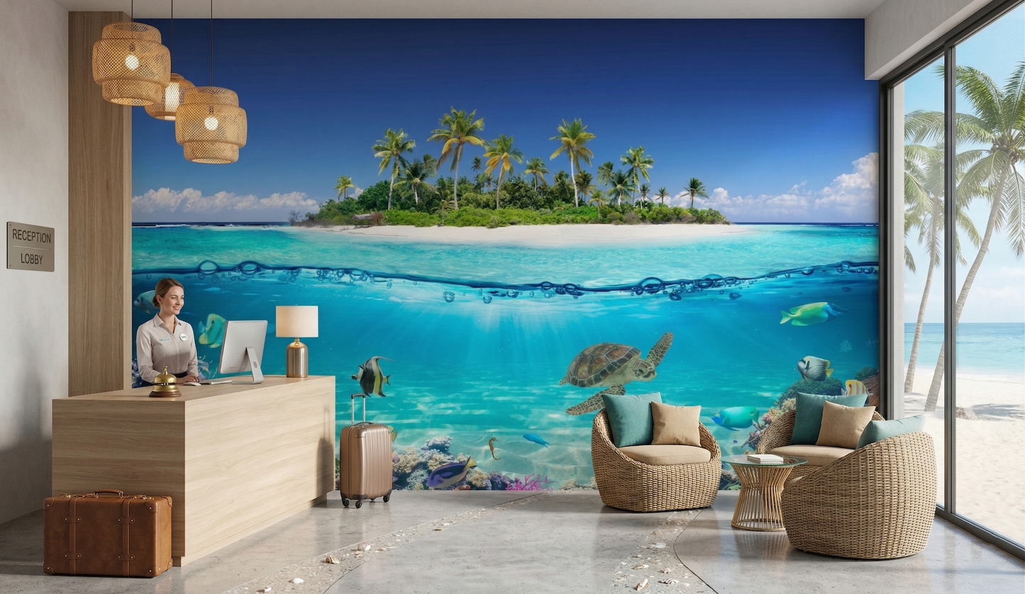 Isla Tropical y Vida Marina