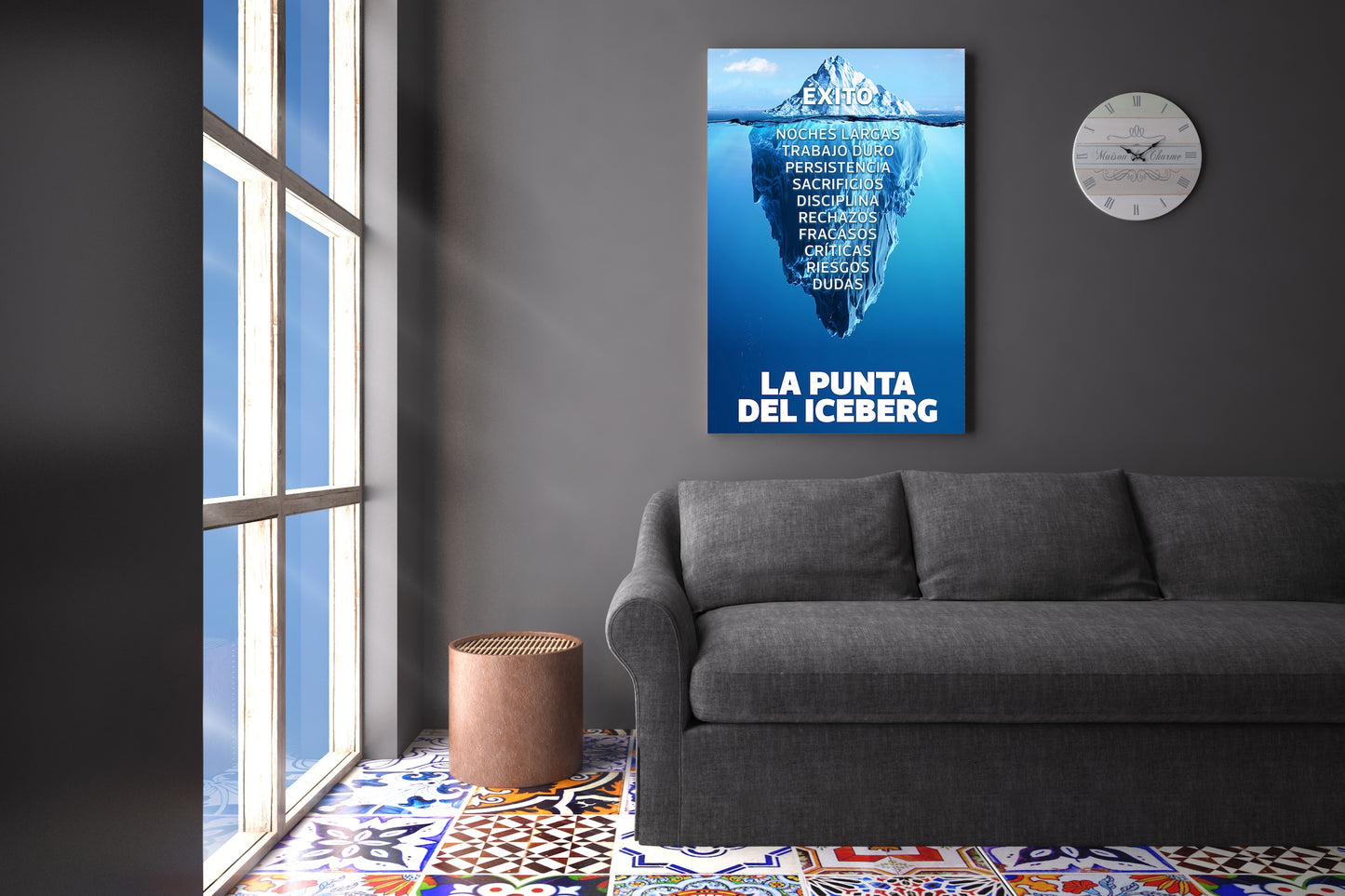 Canvas Decorativo Iceberg Motivacional