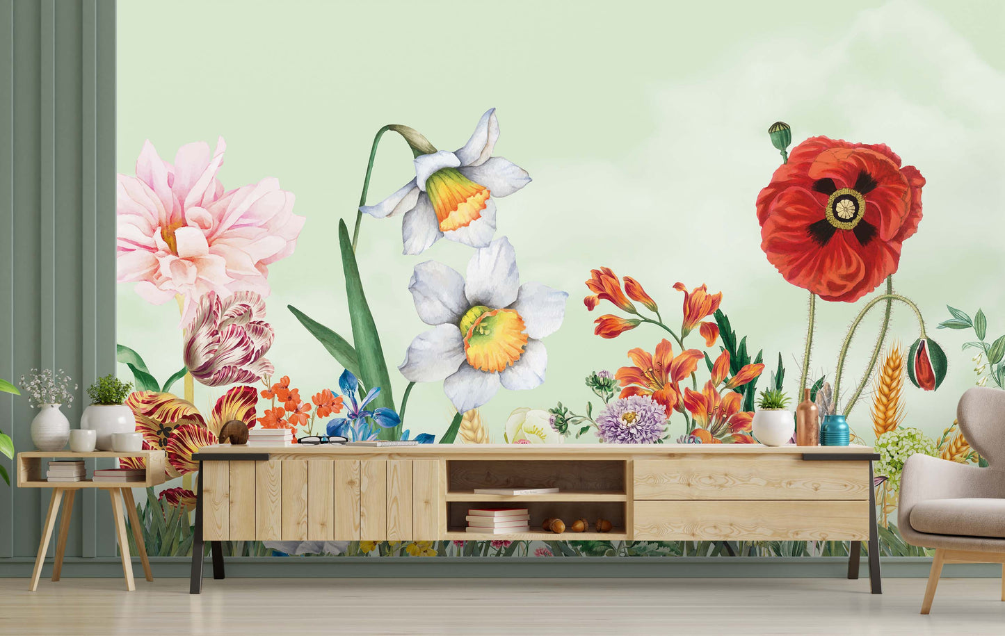 Europrint Close Up Flores, 3 Fondos Diferentes