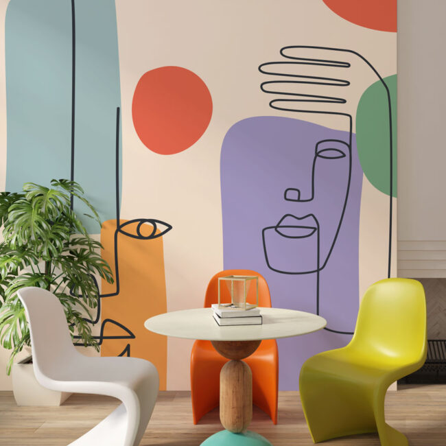 Europrint Linear Face Figures Color