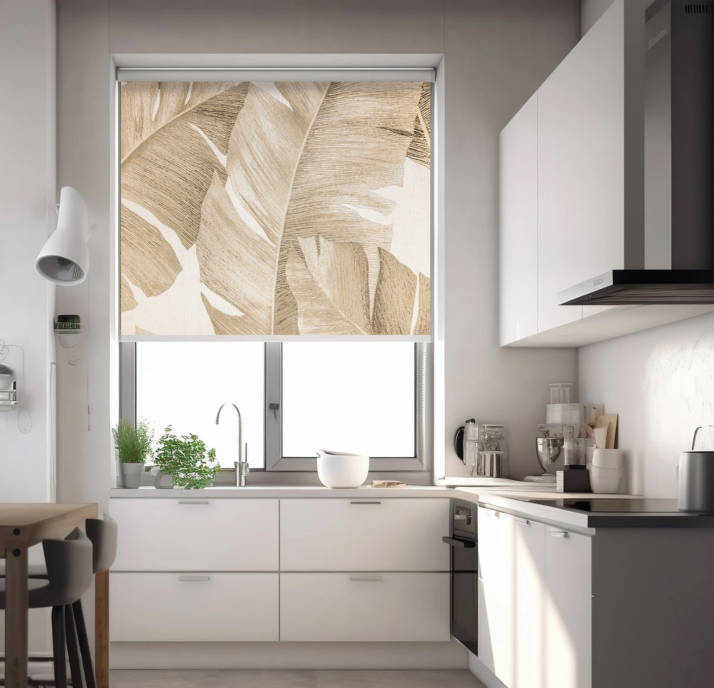 Persiana Enrollable Textura Plantas Tropicales