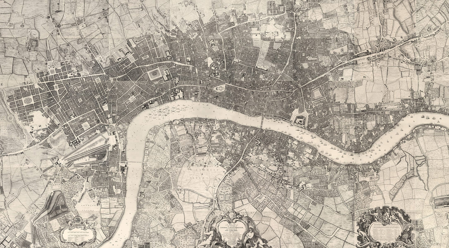 Mapa Vintage Londres