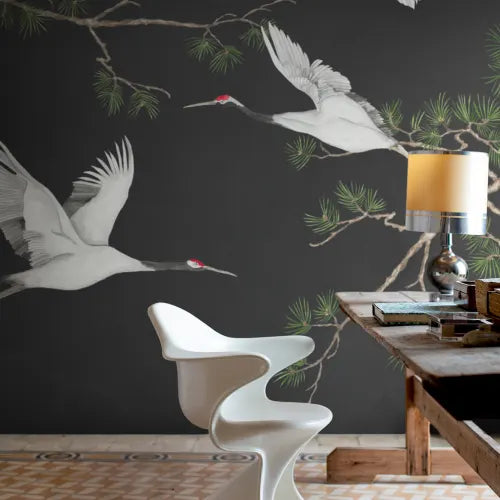 Majestic Cranes, Pink