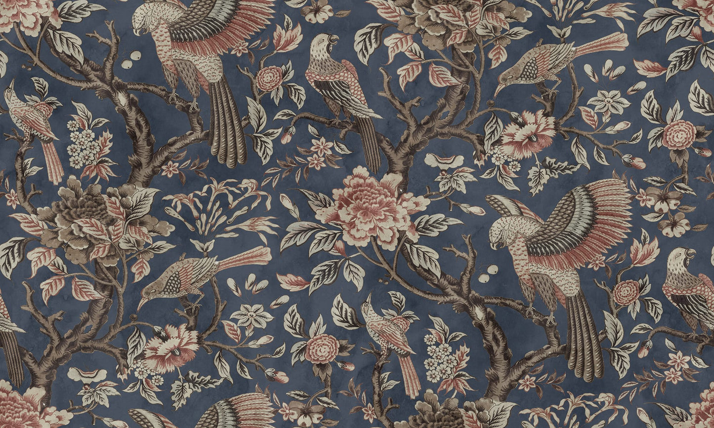 Aves y Arboles, Azul Obscuro