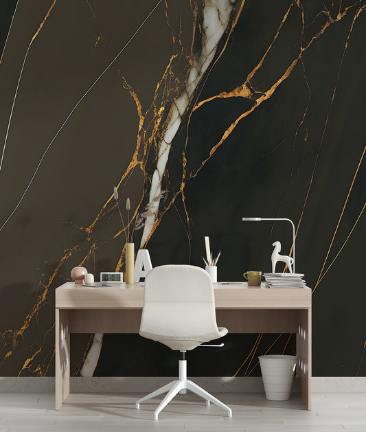 Elegant Dark Marbled Stone