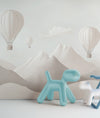 Montañas y Globos Blancos