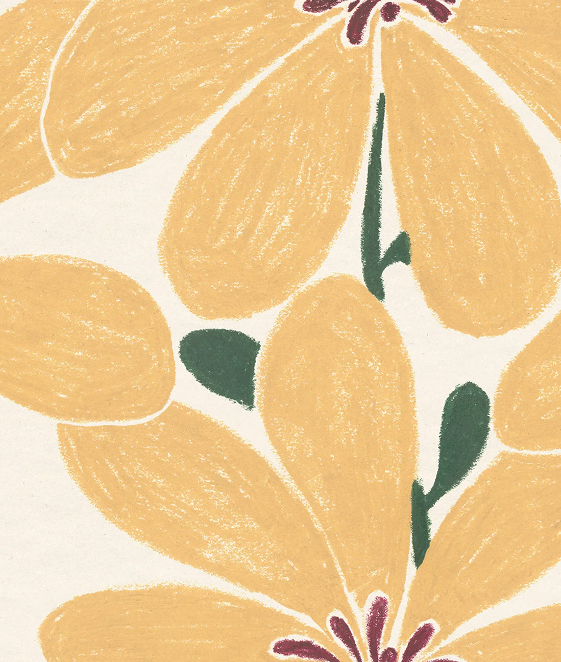 Ilustración Flores Amarillas Gigantes