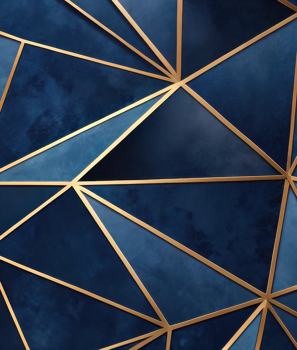 Polygonos Azules con Dorado