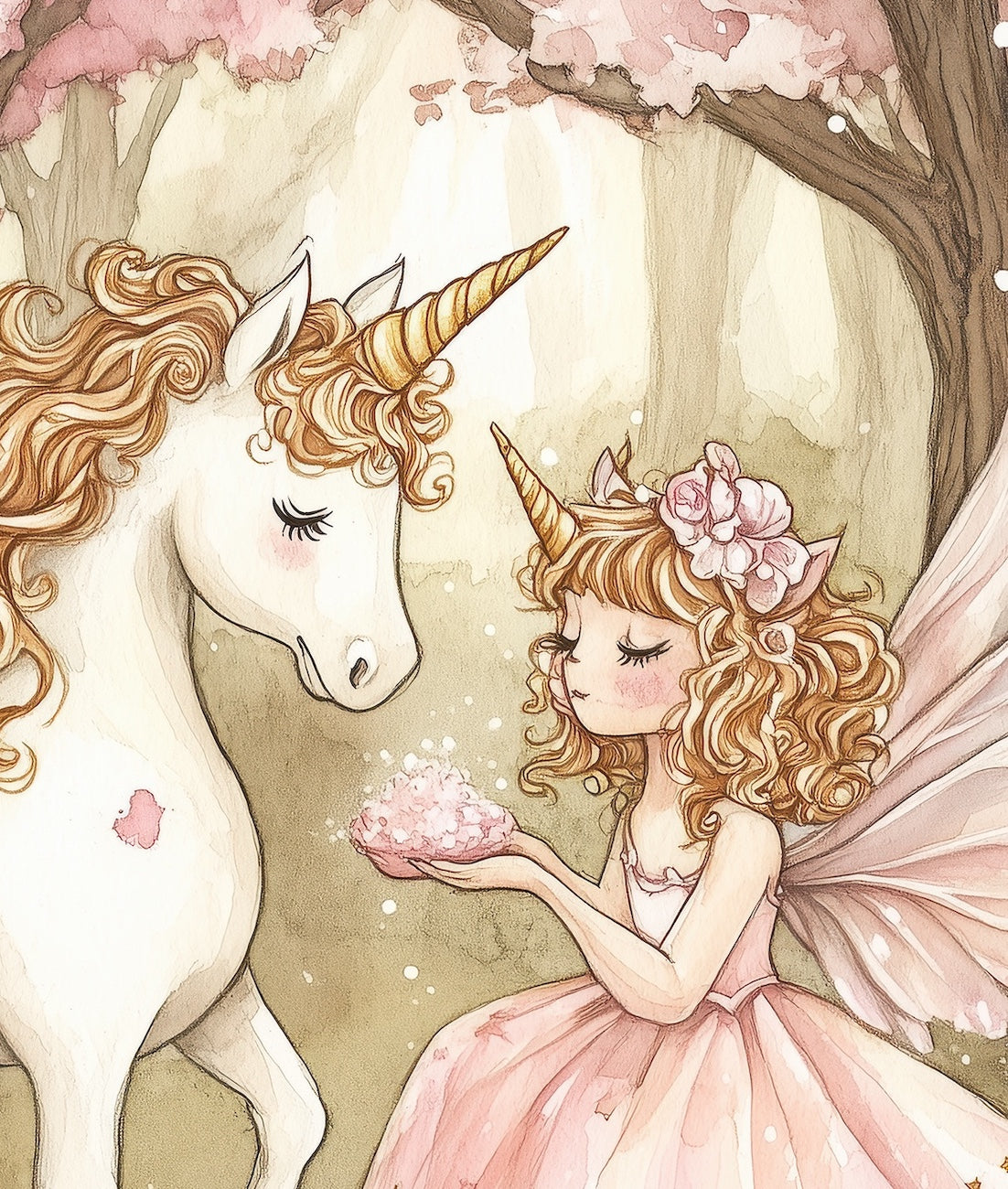 Bosque, Unicornio y Princesa