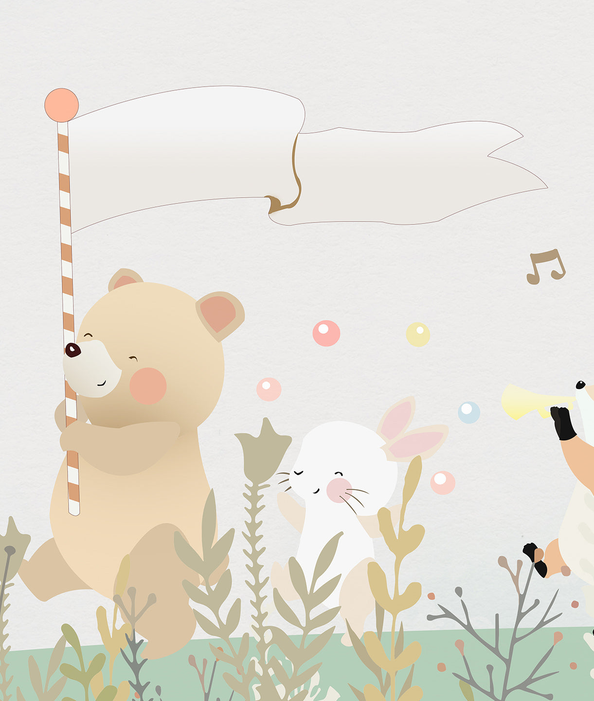 Paisaje Globos y Animalitos