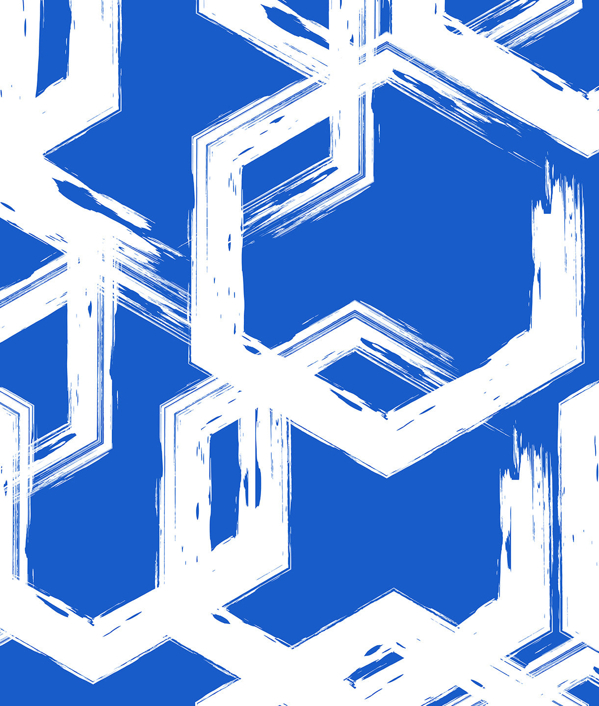 Brochazos Blancos en Forma de Hexágonos