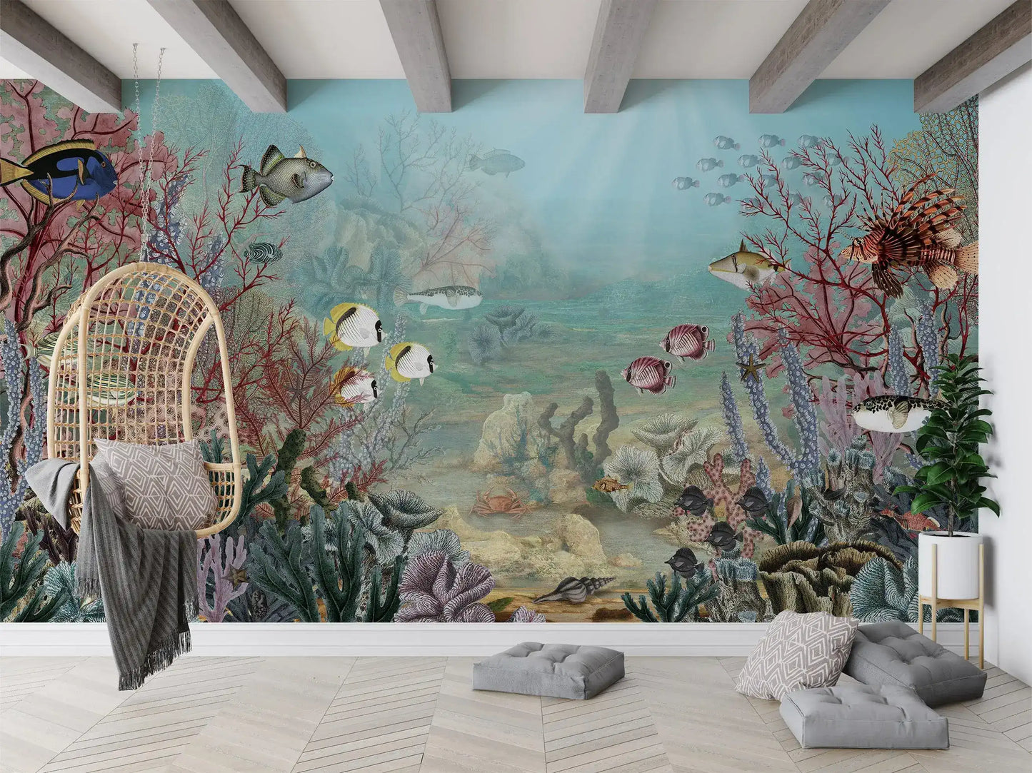 Fish & Corals Underwater Illustration