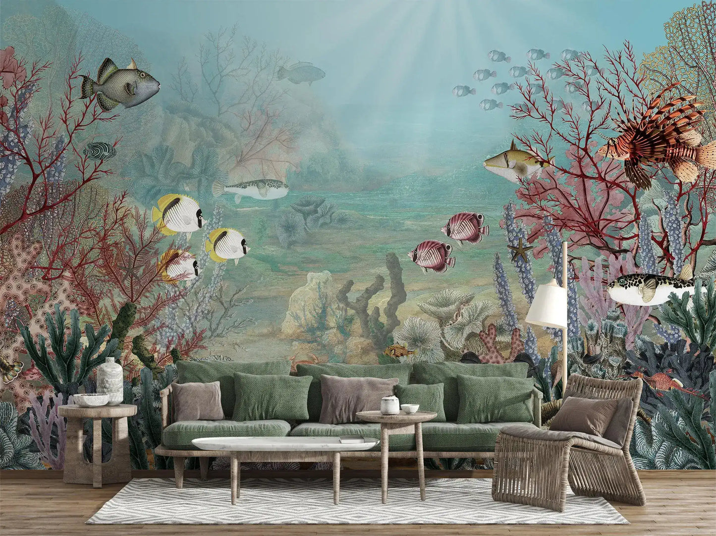 Fish & Corals Underwater Illustration