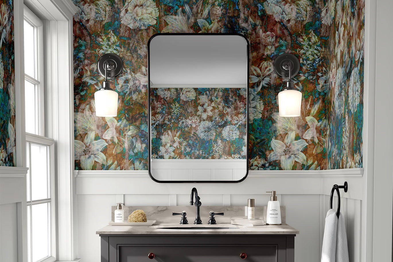 Patrón Flores Estilo Grunge II