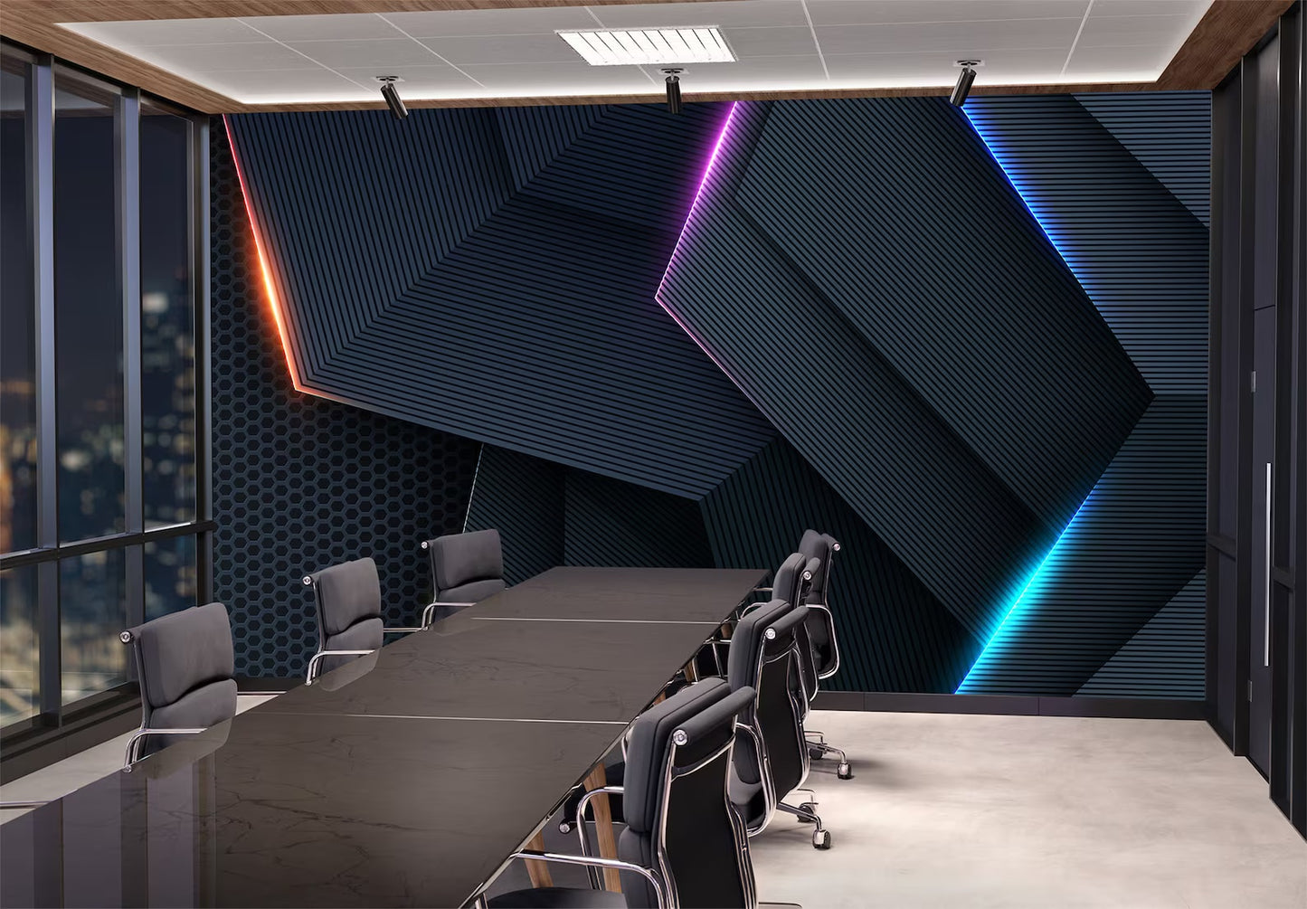 Black Geometric Gamer Background