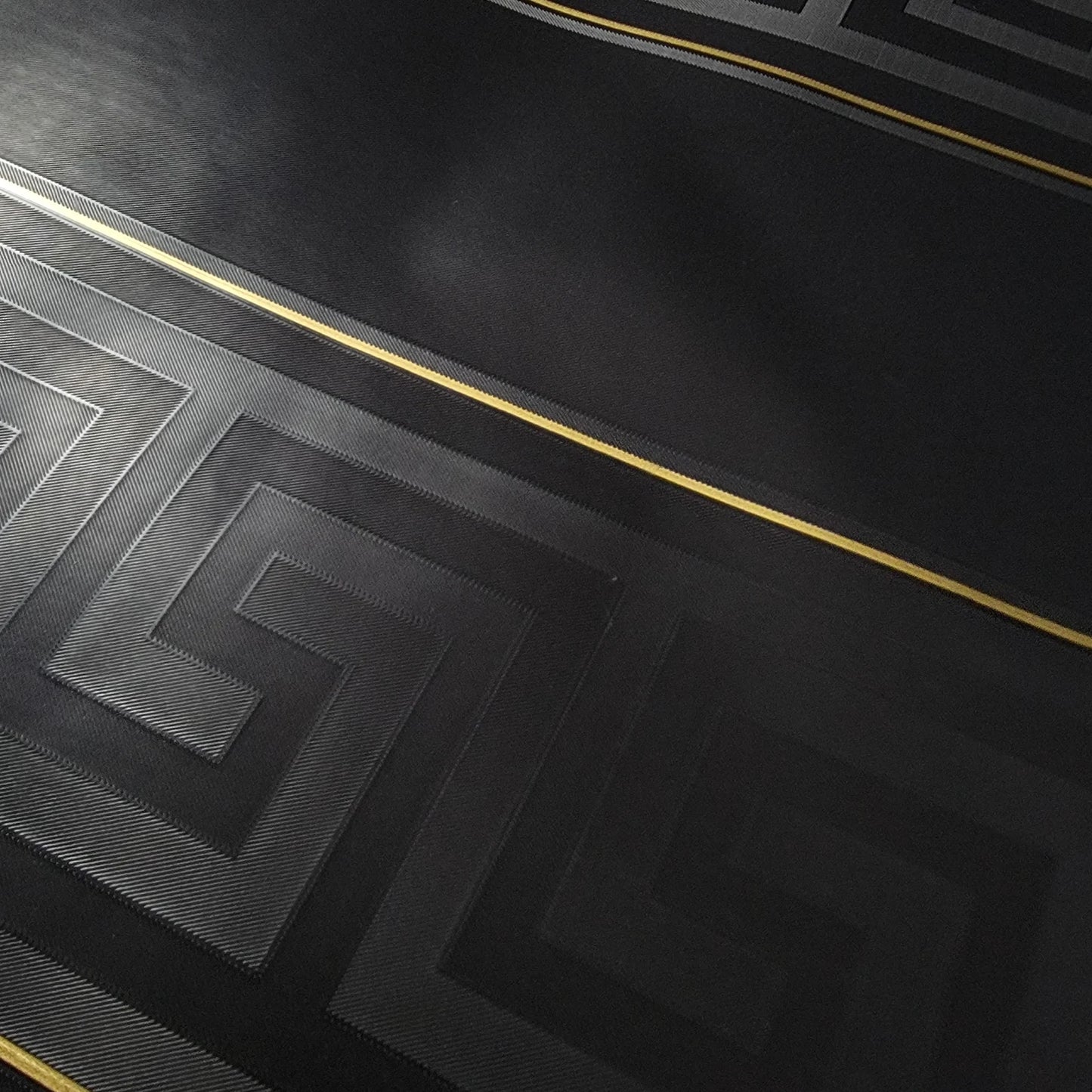 Tapiz Wallpaper Versace Grecas y Líneas - Negro