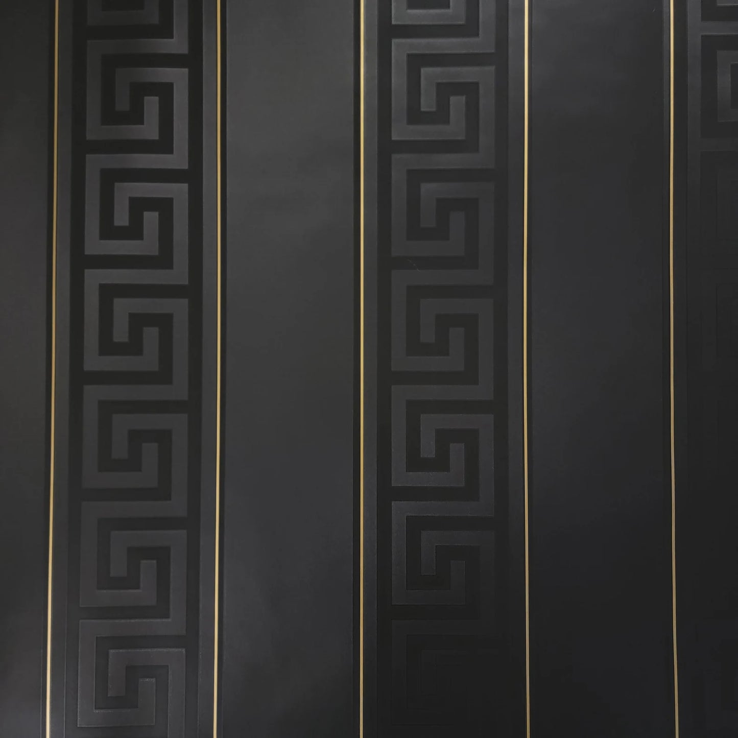 Tapiz Wallpaper Versace Grecas y Líneas - Negro