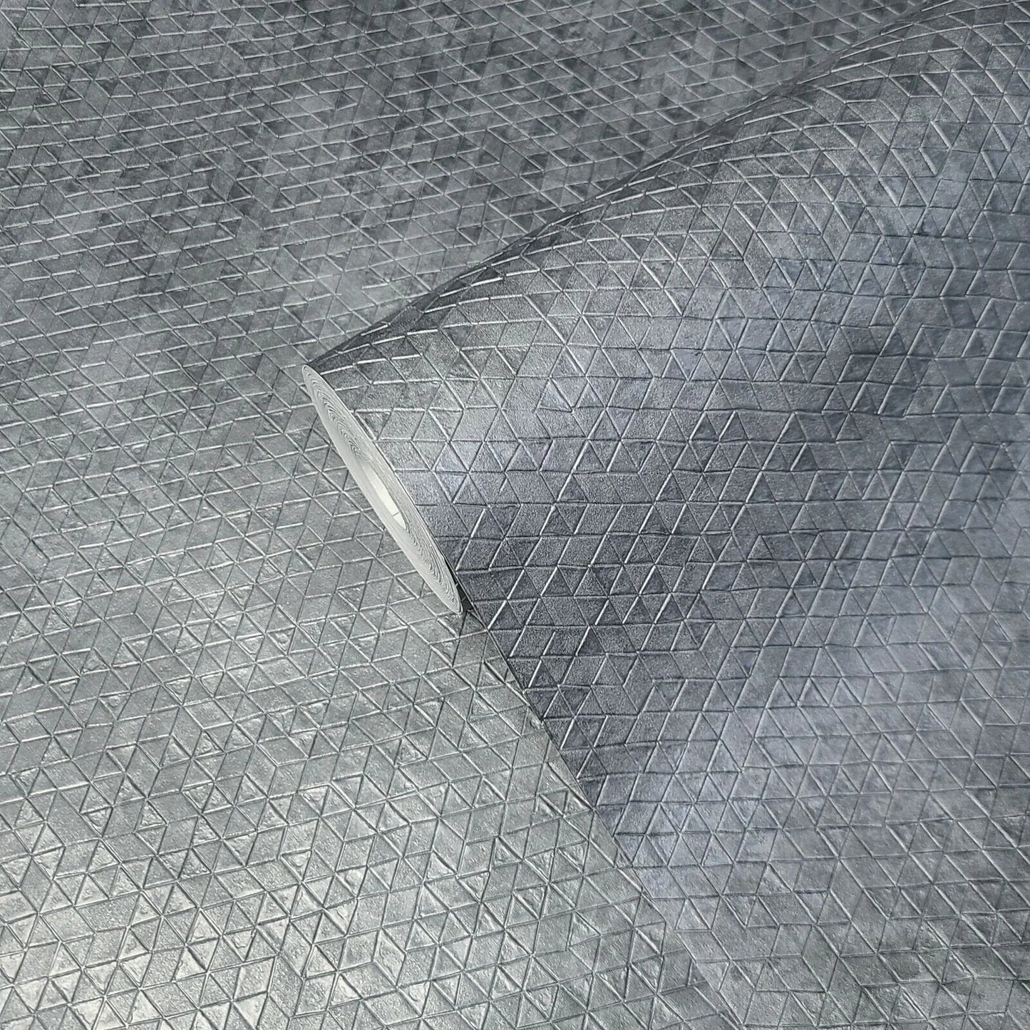 Tapiz Wallpaper Gunmetal Triangles
