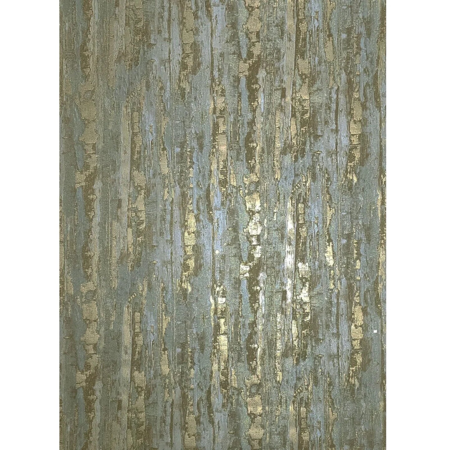 Tapiz Wallpaper Silver Brass Metallic Wall