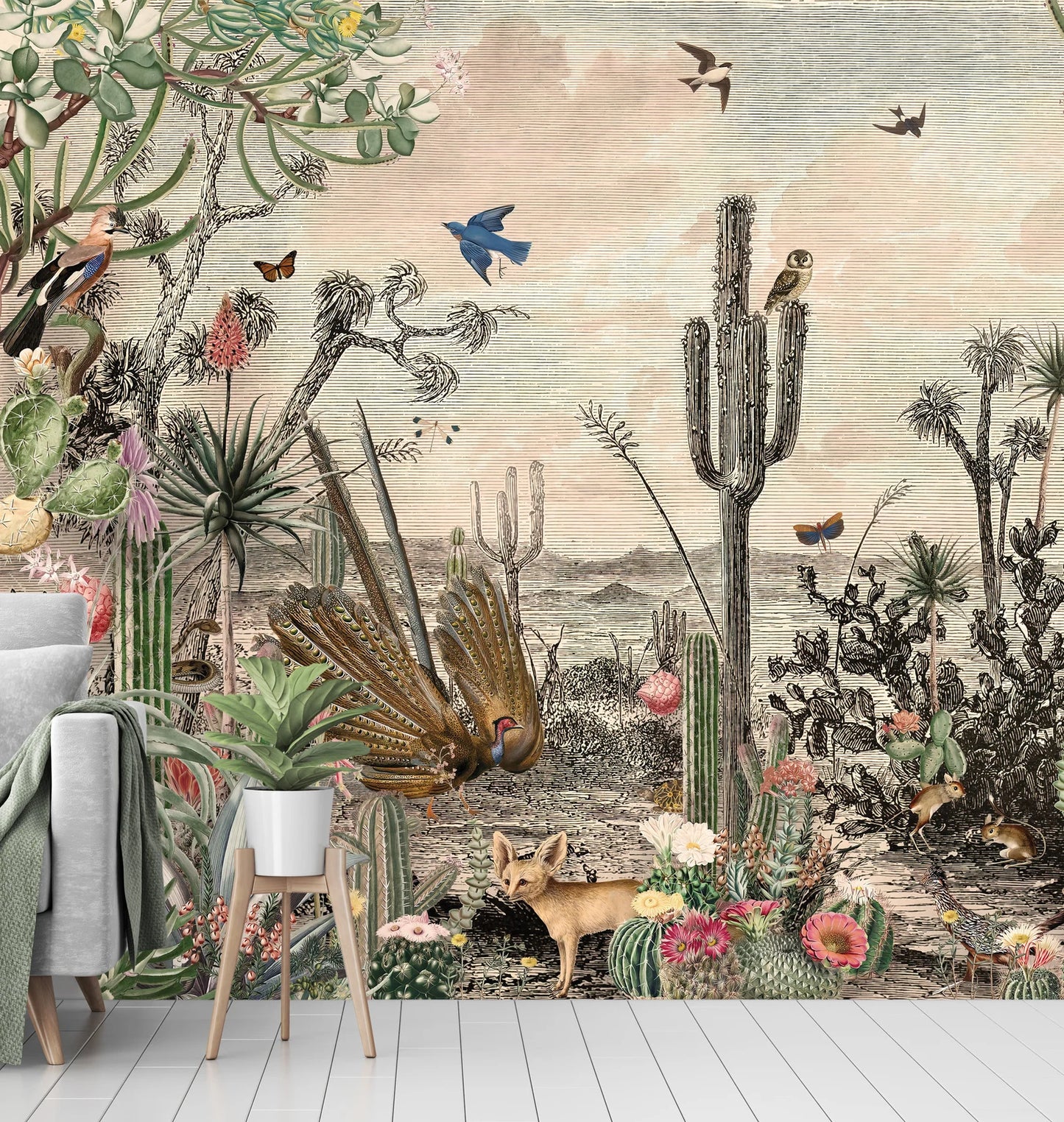 Desierto y Cactus Vintage