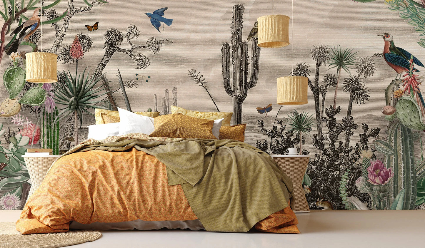 Desierto y Cactus Vintage