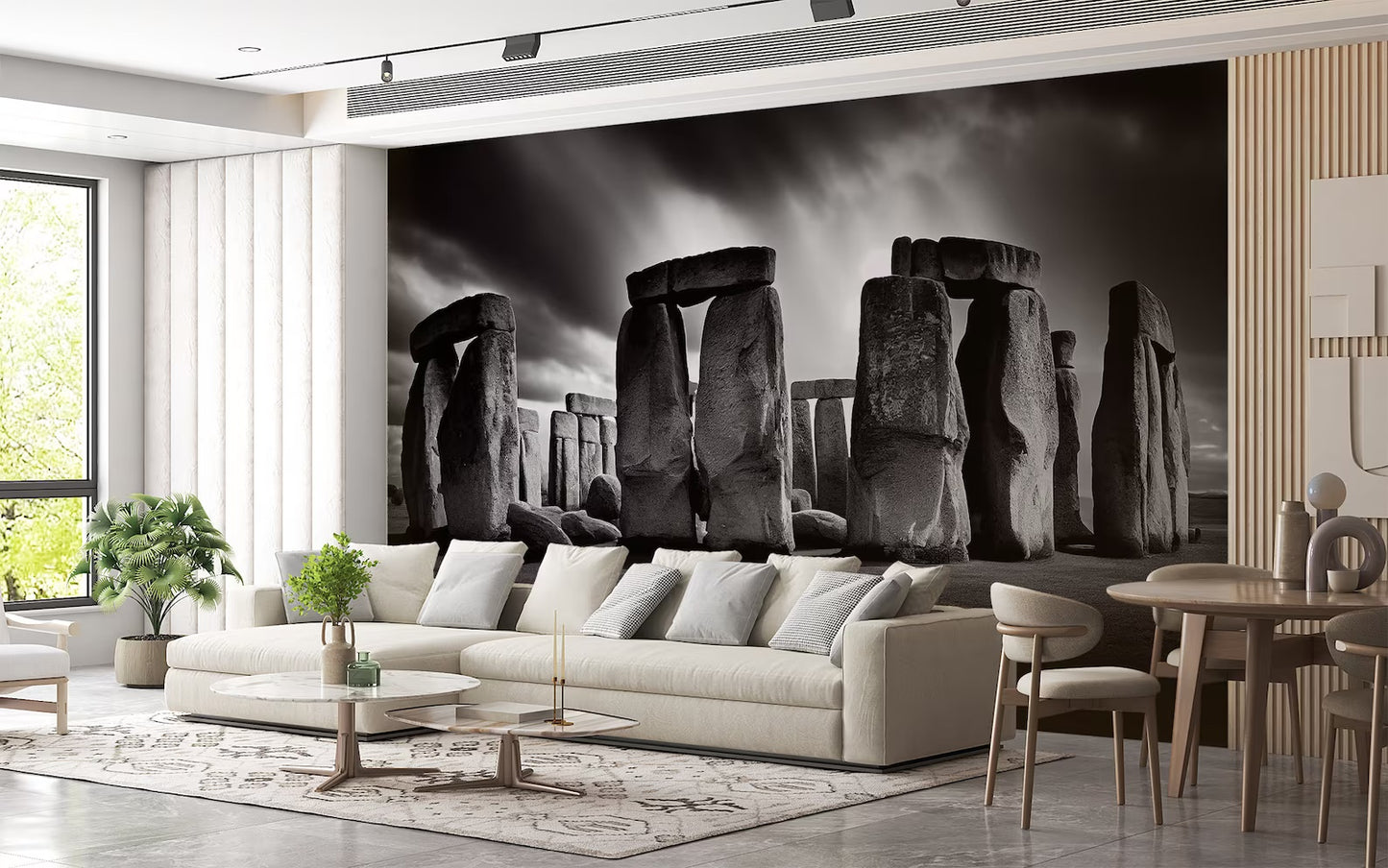 Stonehenge Inglaterra Monocromático