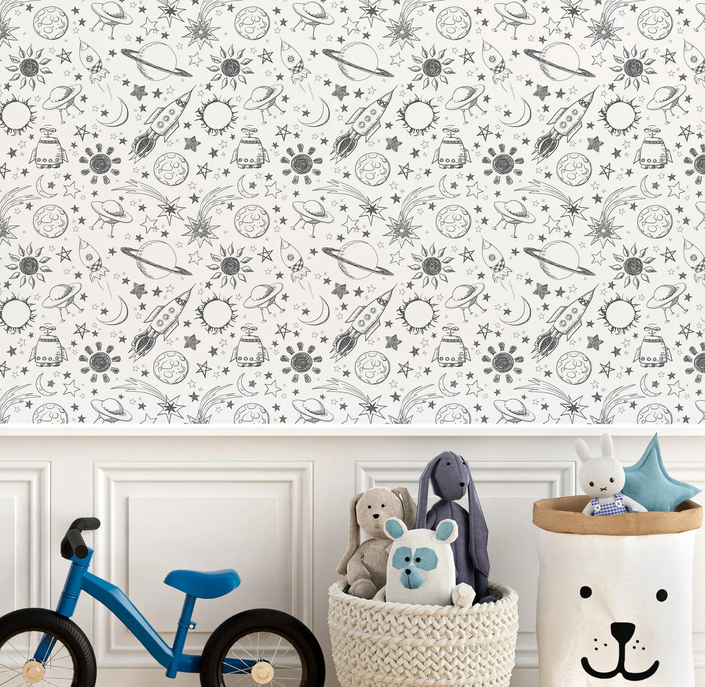 Rocketships and Planets Sketches