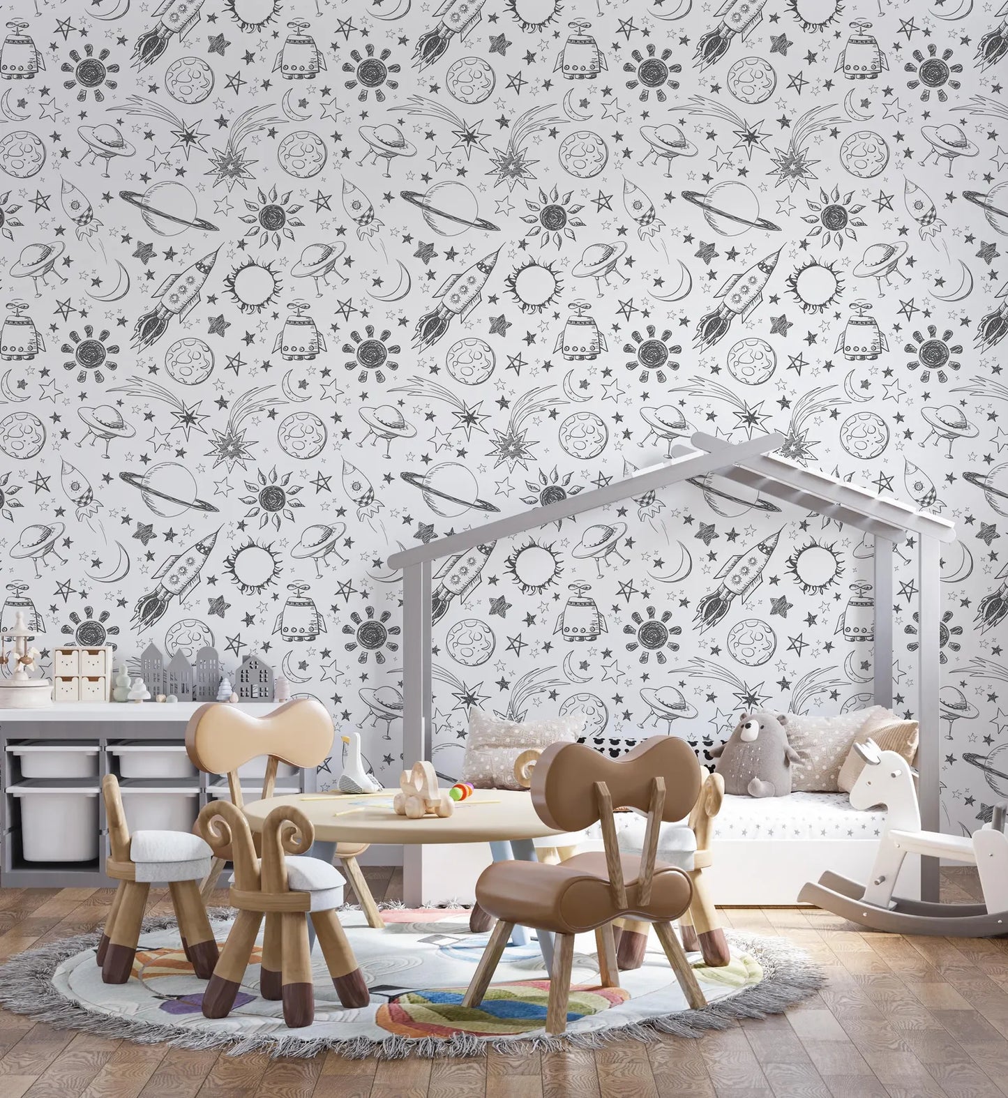 Rocketships and Planets Sketches