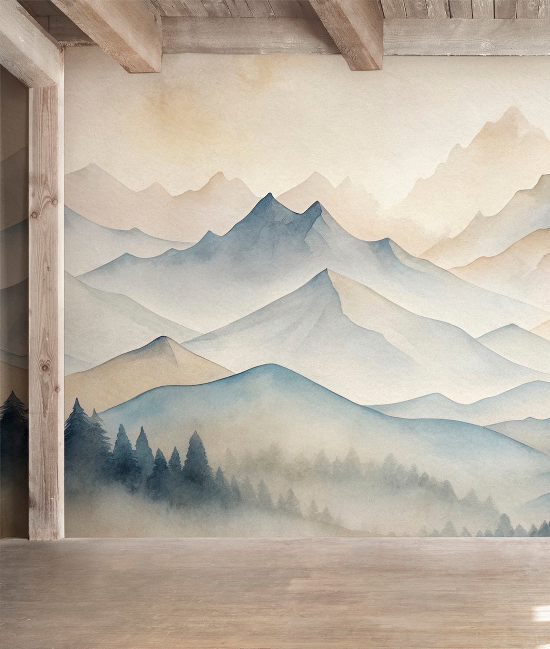 Arte Japonés Paisaje Acuarela I