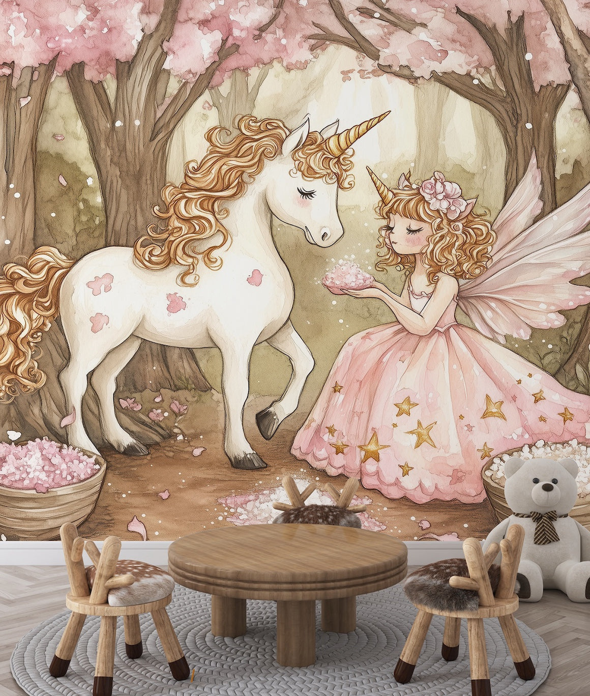Bosque, Unicornio y Princesa