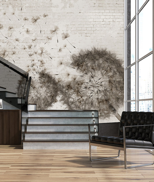 Muro Ladrillo Off White y Dandelion