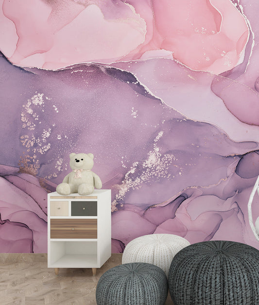 Marmoleado Rosa & Lila