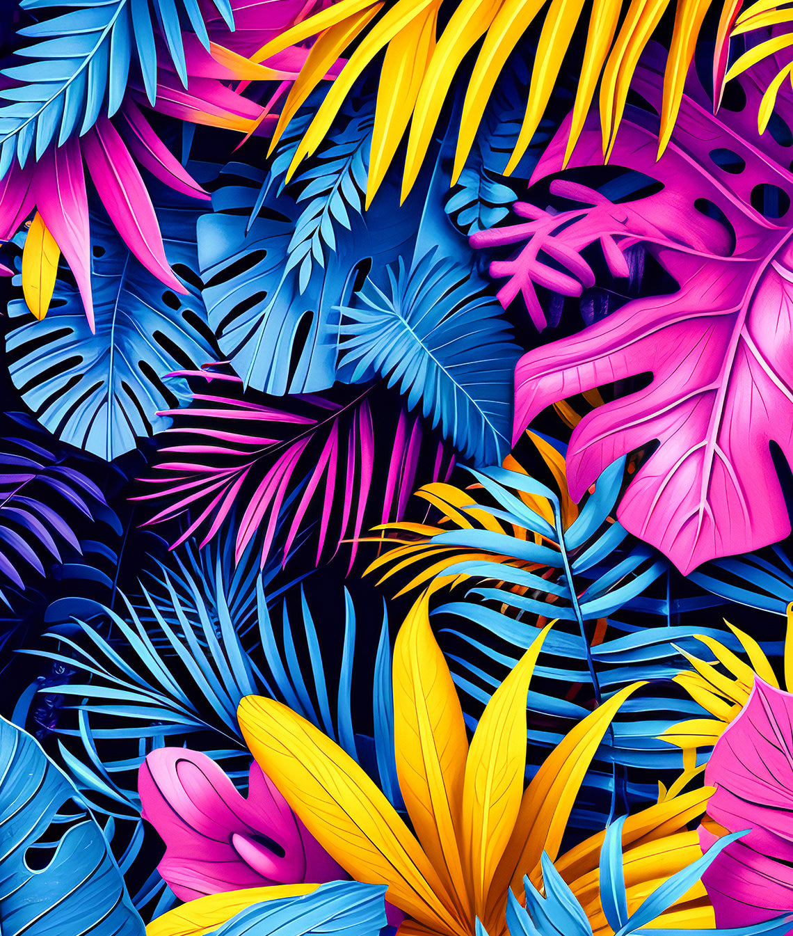 Hojas de Plantas Tropicales Exóticas