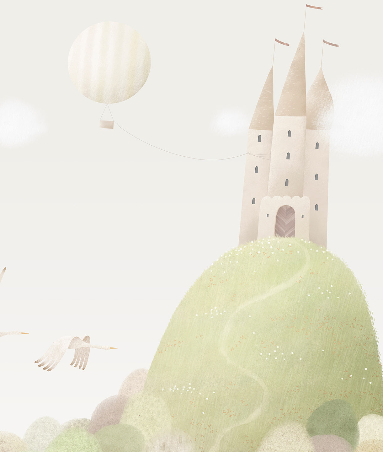 Ilustración Castillo en la Colina