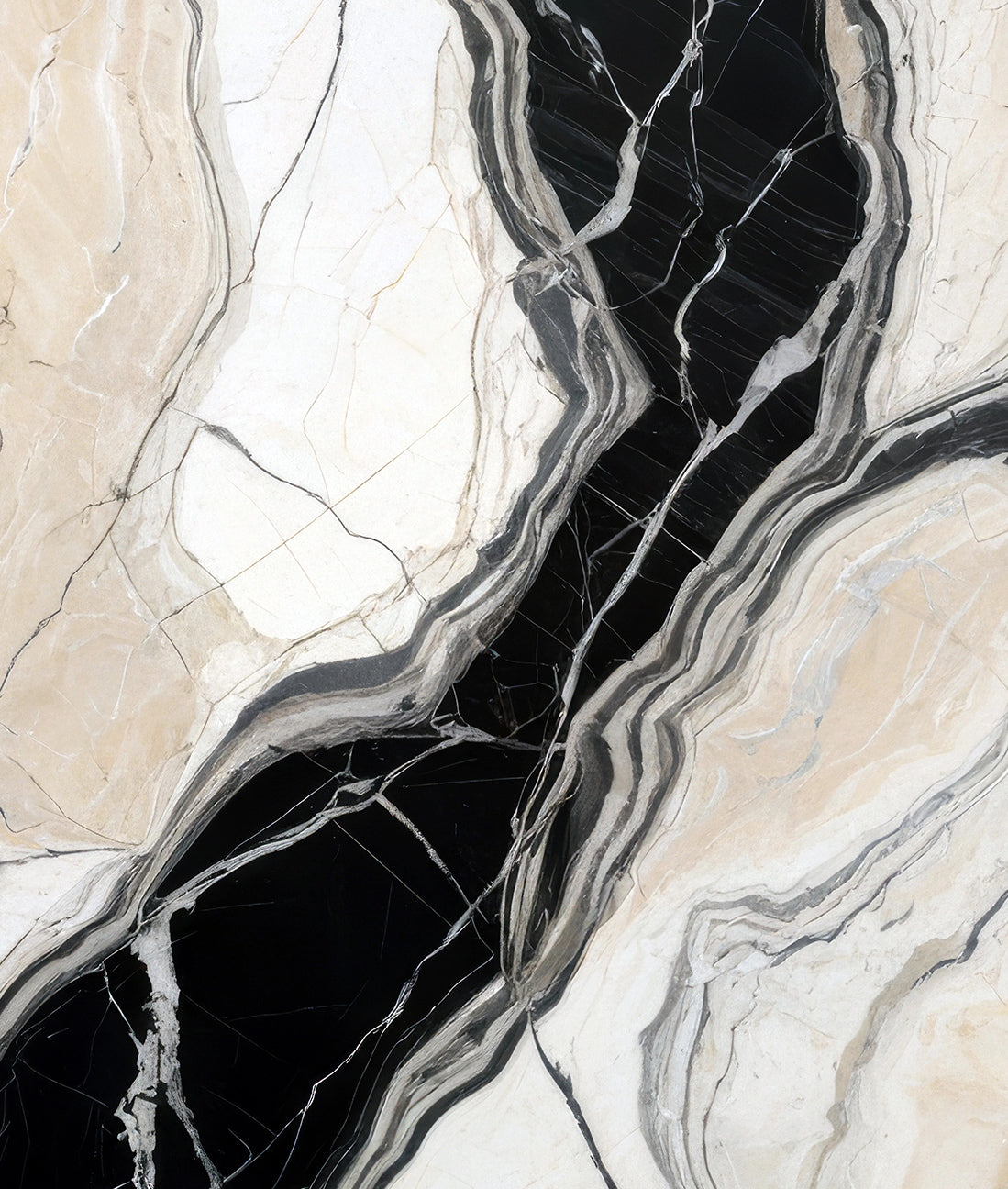Elegante Mármol Negro Beige Blanco