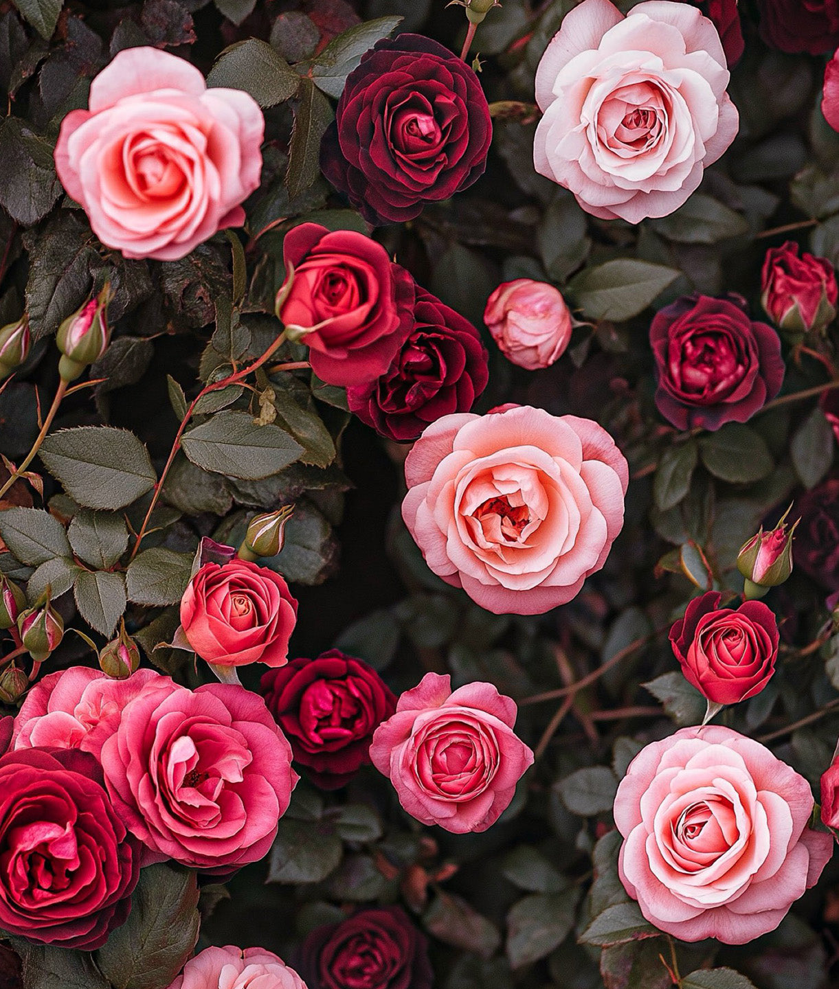 Flores Rosas Rosas y Rojas