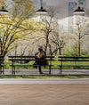Mujer en Bamba en Central Park