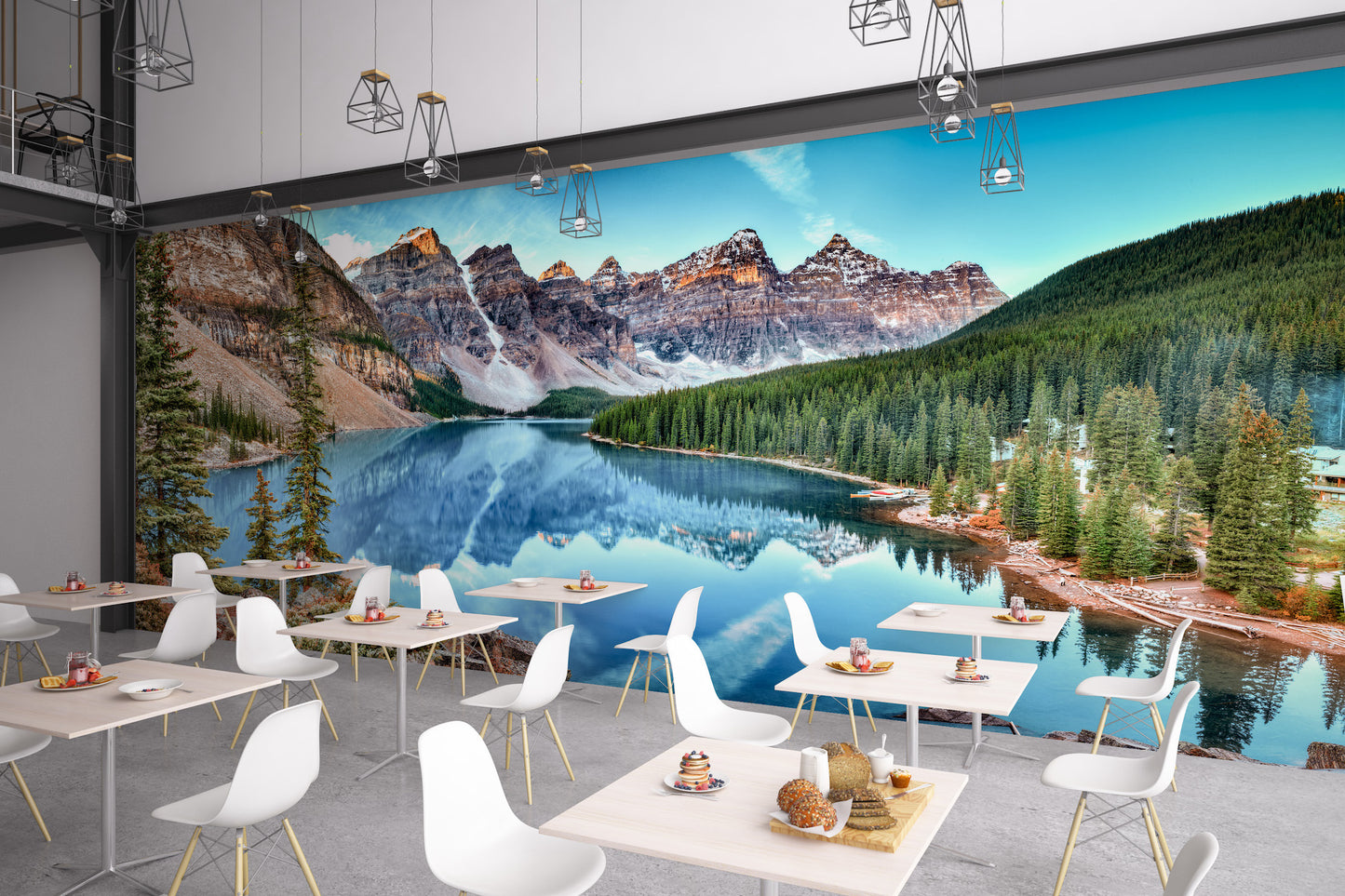 Bosque, Lago y Montañas