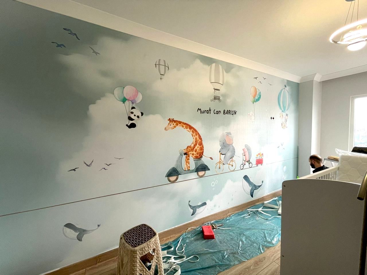 Europrint Jirafa y Animales En La Cuerda Floja