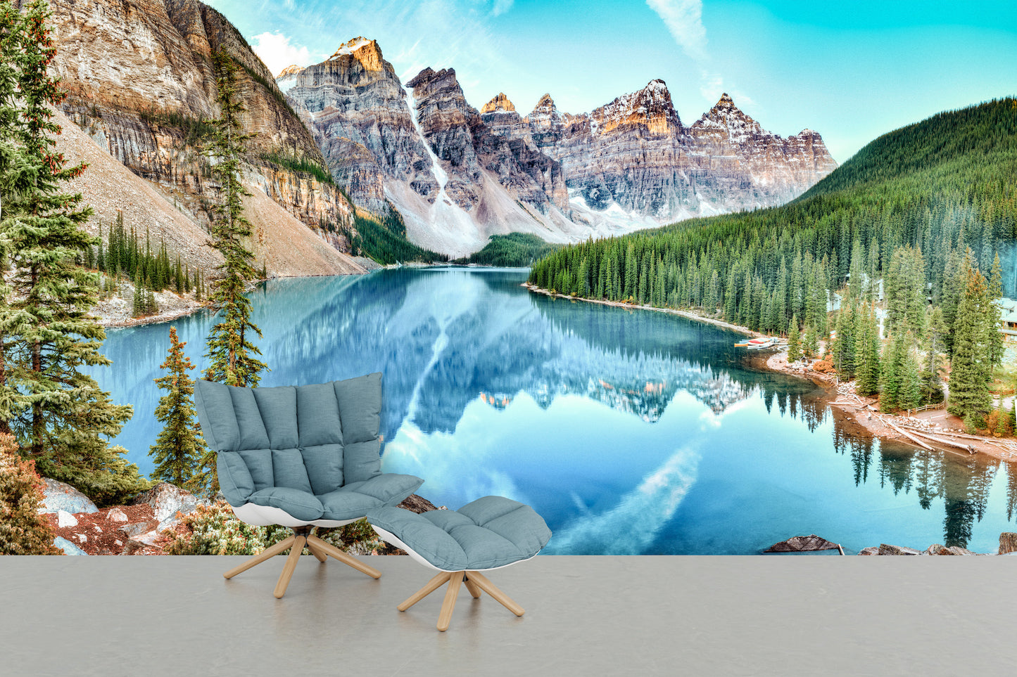 Bosque, Lago y Montañas